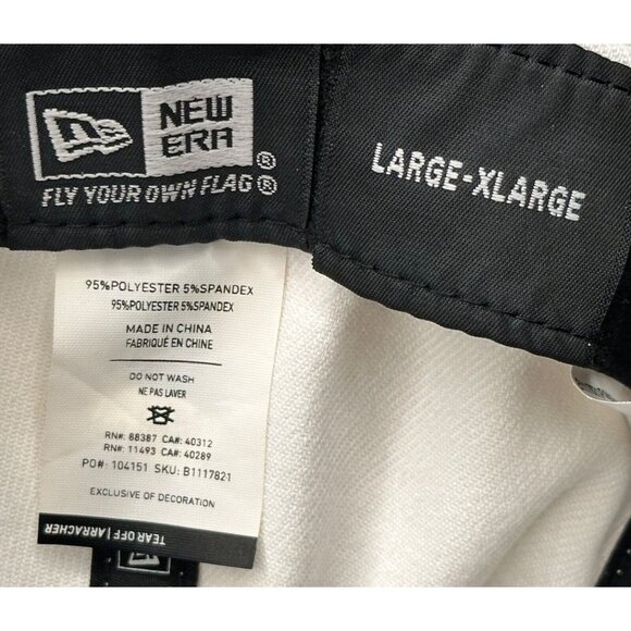 TaylorMade Golf Hat "R15" "Aero Burner" White Cap New Era L/XL Fitted PGA - Picture 7 of 7